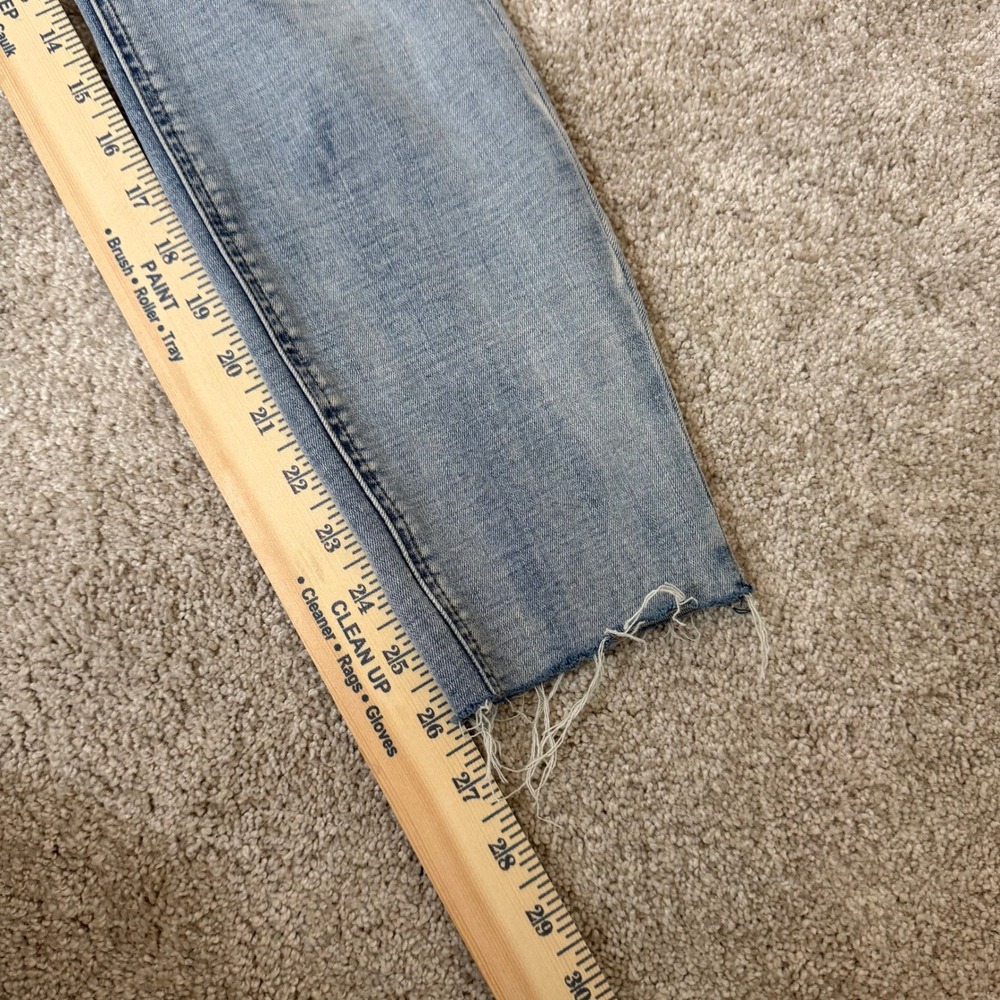 Pistola Straight Leg Light Wash Distressed Fray Hem Jeans Size 29 - Picture 10 of 11